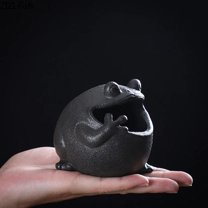 DecorBites™ Cute Big Belly Frog Cartoon Ceramic Ashtray Decor Gift for Boyfriend