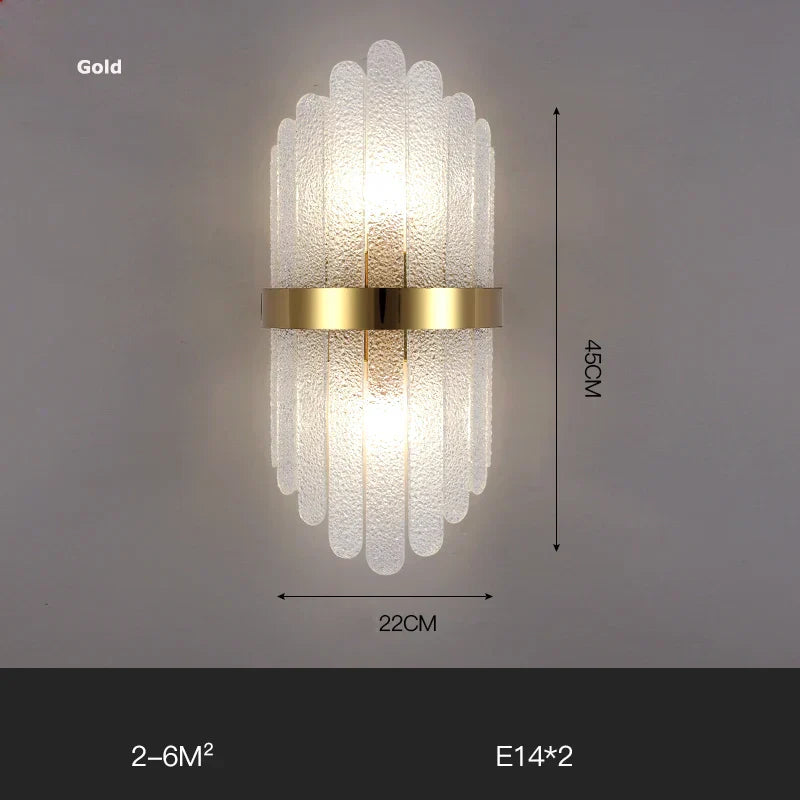 Decorbites™ Gold Schwarz LED Wandleuchte für Schlafzimmer Flur