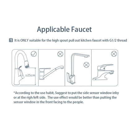 DecorBites™ Intelligent Faucet Sensor Mixer for Bathroom Kitchen - Water-Saving Red Light Adapter