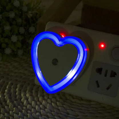 DecorBites™ Heart-Shaped LED Night Light with Wireless Sensor Control for Bedroom & Living Room