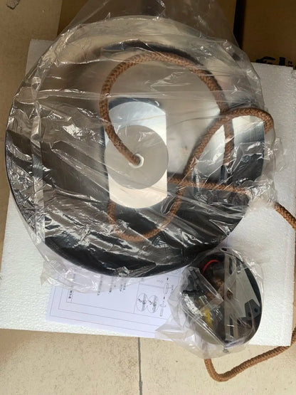 DecorBites™ Hemp Rope Knot Pendant Lights - Suspendu Glass Hanging Lamp