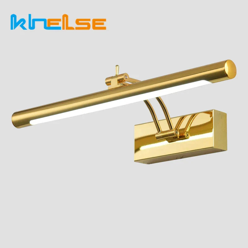 DecorBites™ LED Stainless Steel Bathroom Wall Lamp with Switch