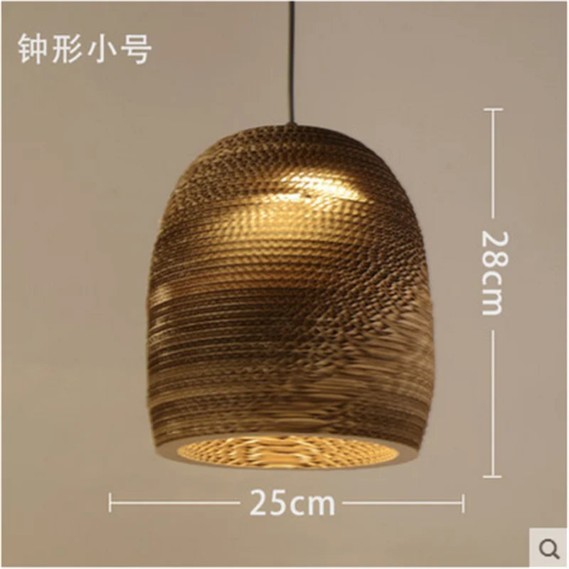 DecorBites™ Chinese Paper Honeycomb Pendant Lights Cardboard Personalized Home Decor Luminaire