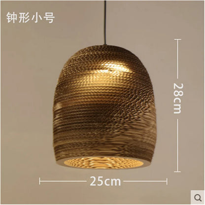 DecorBites™ Chinese Paper Honeycomb Pendant Lights Cardboard Personalized Home Decor Luminaire