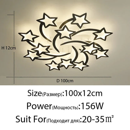 DecorBites™ LED Chandelier: Modern Dimmable Indoor Lighting for Bedroom, Hall, Living Room