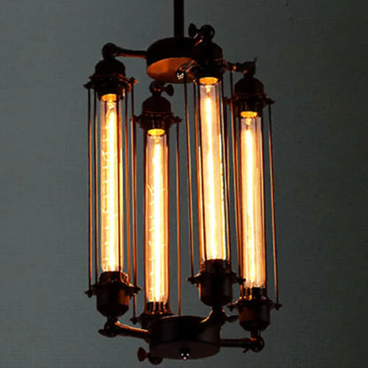 DecorBites™ Industrial 8-Head Hanging Pendant Lamp for Cafe Dining Room and Bar