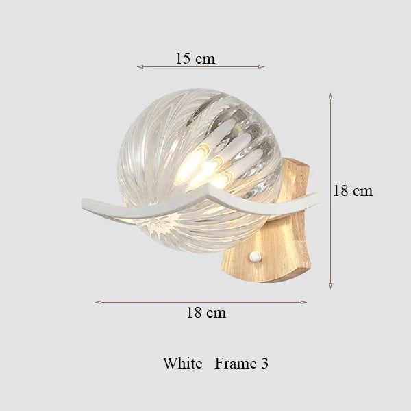 DecorBites™ Japanese Moon Wood Wall Lamp - Minimalist Design - LED Sconce Lights