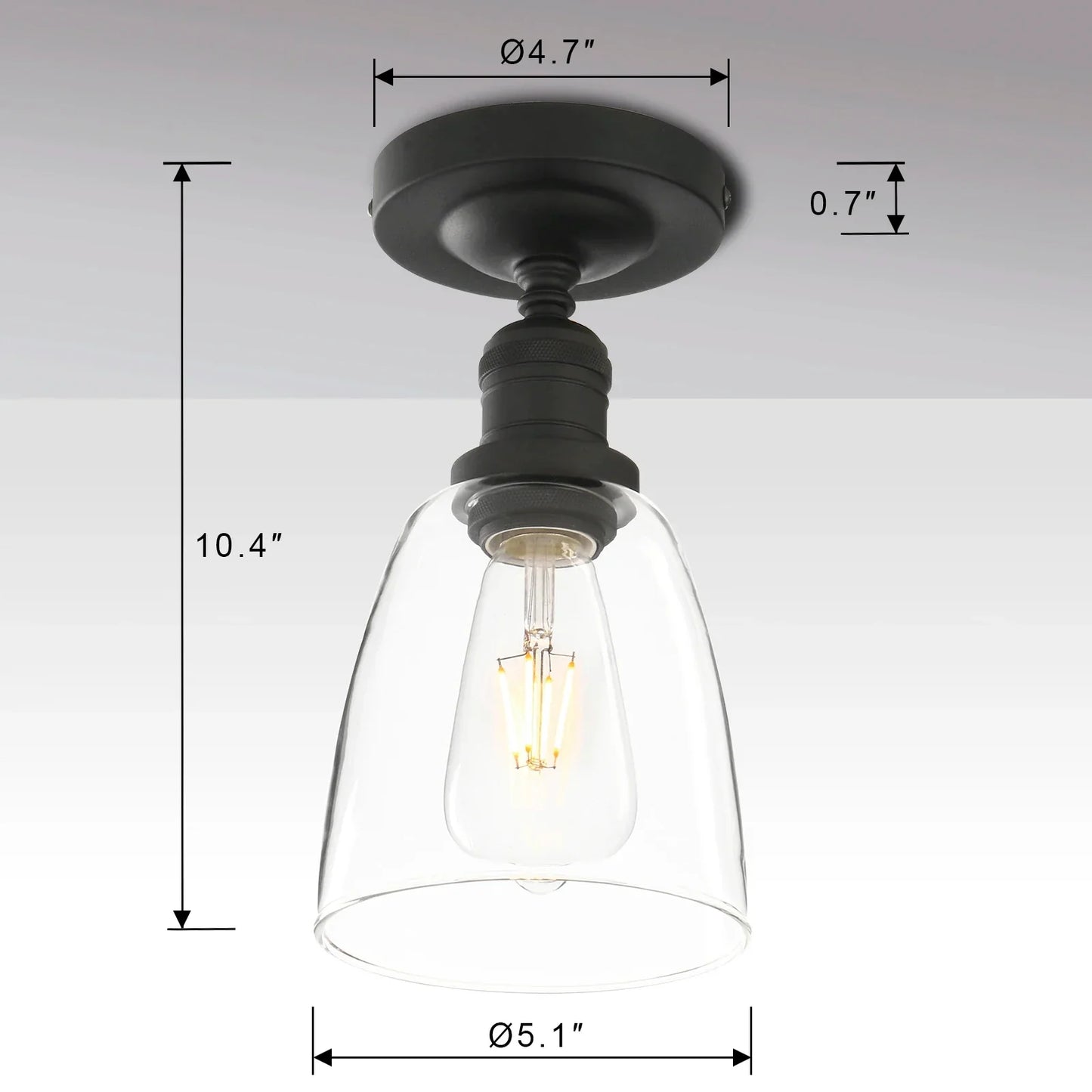 DecorBites™ Loft Bar Pendant Light Fixture for Kitchen Living Dining Bedroom Bathroom