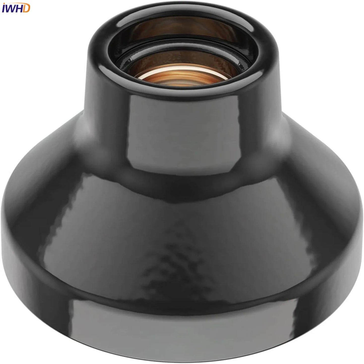 DecorBites™ Ceramic E27 Lamp Bulb Holder Base, Table Ceiling Fitting Socket Lampholder