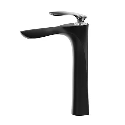 Decorbites™ Grifo de Lavabo Dorado con Asa Única Mezclador de Agua Caliente y Fría Montaje en Cubierta
