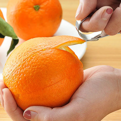 Decorbites™ Zitrus-Schäler: Edelstahl-Finger-Typ Orangenschäler Zitronenschäler Entferner Schneidwerkzeug Küchengerät