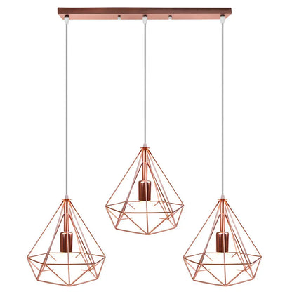 Decorbites™ Industrielle LED-Hängeleuchte Vintage Loft Käfig Pendellampe für die Einrichtung zu Hause
