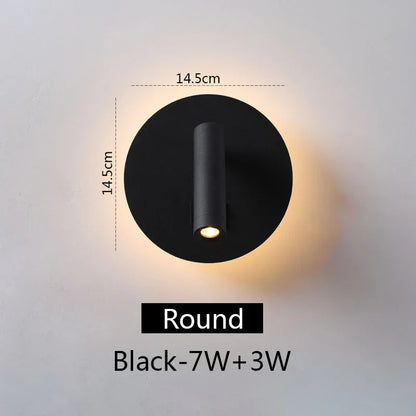 DecorBites™ LED Wall Lamp: 3W Spot 7W Backlight Sconce for Home Bedroom Lighting
