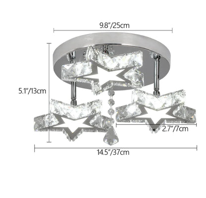 DecorBites™ Crystal LED Ceiling Chandelier for Modern Living Room Decor Luxe Lighting Fixtures