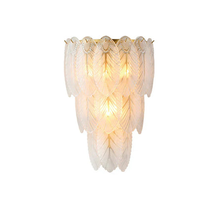 DecorBites™ Crystal Feather Wall Lamp: Modern Luxury for Bedroom, Living Room & Restaurant