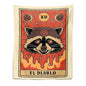 Decobites Tarot Cat Witchcraft Tapestry | Occult Home Wall Decor Mystic Coven Art