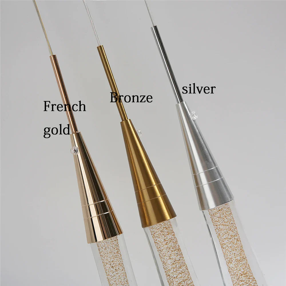 Lámparas colgantes LED de cristal DecorBites™ para restaurantes, bares y escaleras