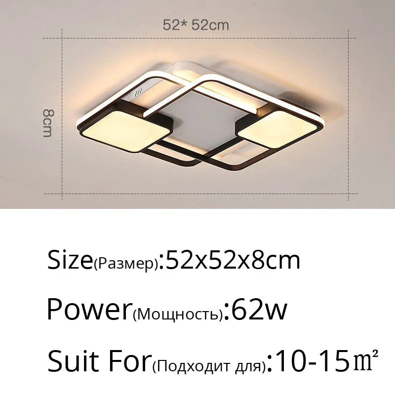 DecorBites™ LED Ceiling Light: Modern Home Lighting Fixture for Living, Dining, Bedroom