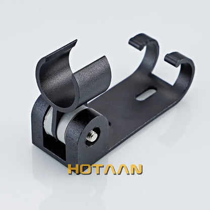 DecorBites™ Black Aluminum Hand Shower Holder Wall Mount Bracket