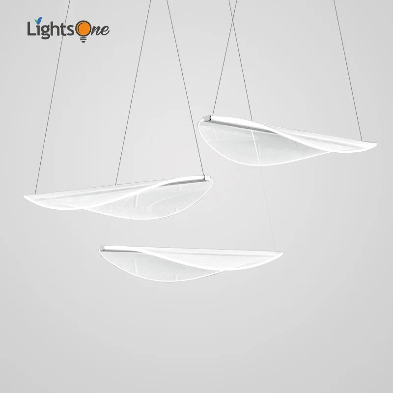 DecorBites™ Acrylic Leaf Pendant Lights for Living and Dining Room