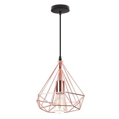 Decorbites™ Industrielle LED-Hängeleuchte Vintage Loft Käfig Pendellampe für die Einrichtung zu Hause