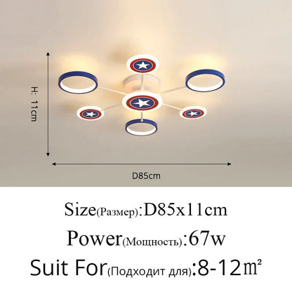 DecorBites™ LED Ceiling Light for Kid's Room Chandelier Bedroom Decorative Lamp