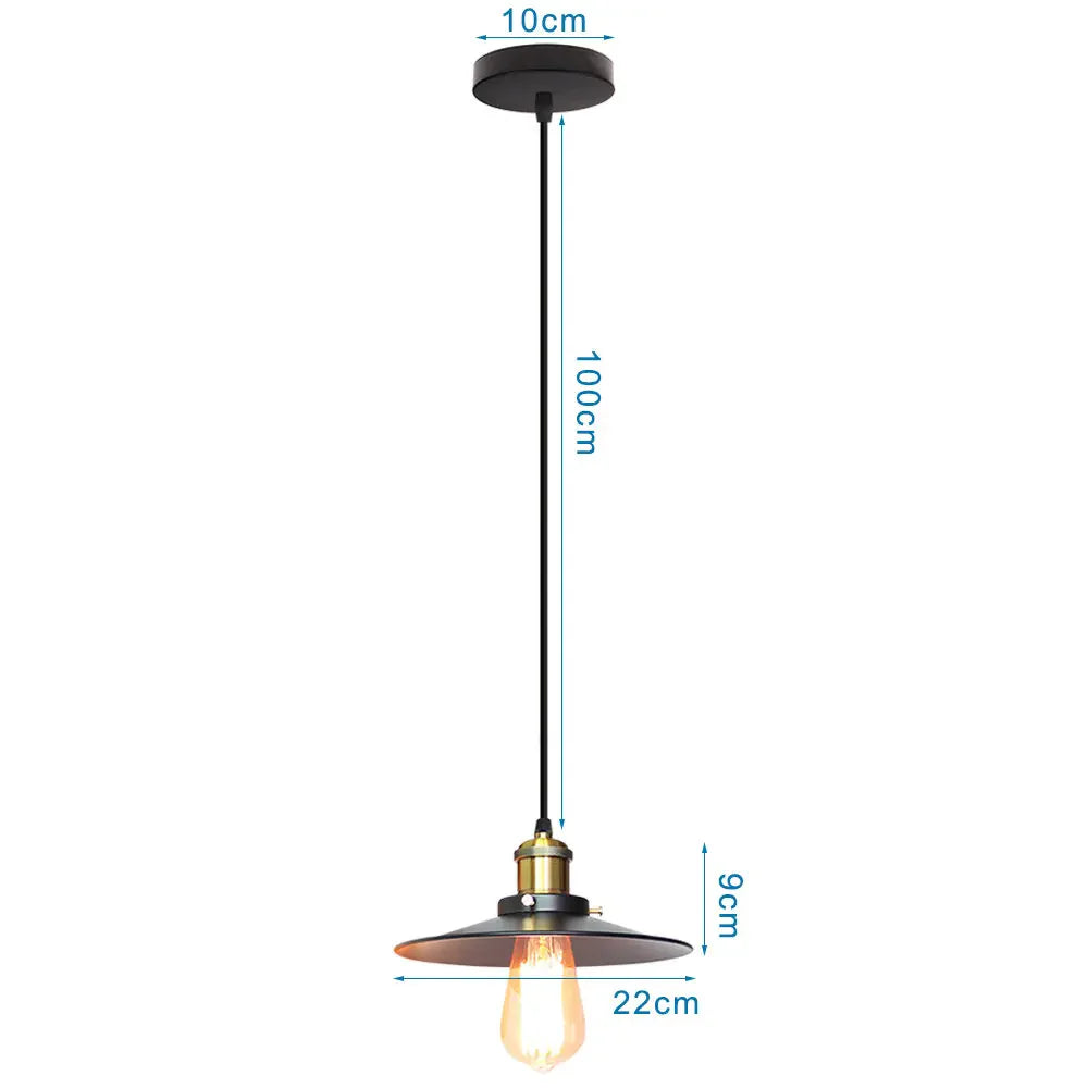 Decorbites™ Industrielle Hängelampe - Vintage Retro Kronleuchter LED Deckenleuchte