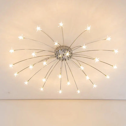 DecorBites™ Chrome Metal LED Chandelier - Nordic Design Home Lighting for Living Room, Bedroom, Kitchen
