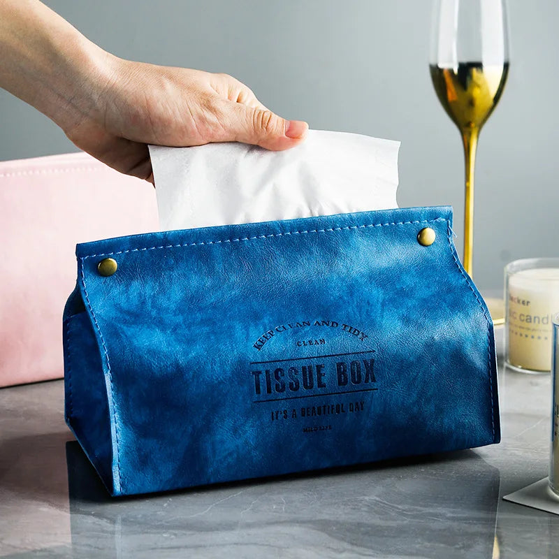 Leather Nordic Tissue Holder