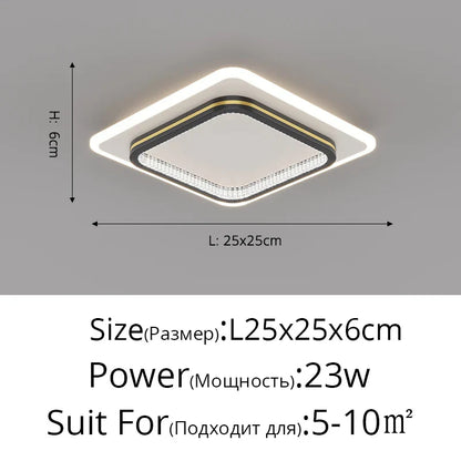 DecorBites™ Crystal LED Ceiling Lights for Home Entrance Indoor Lighting Fixtures