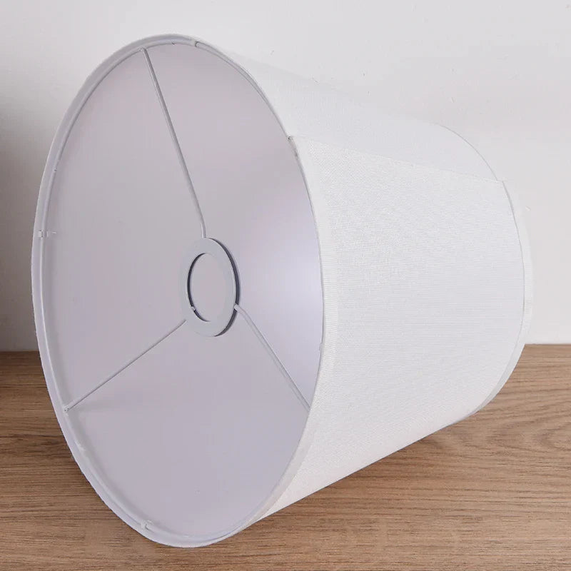 DecorBites™ 30cm White Fabric Lampshade for E27 Ceramic Desk Bedside Floor Table Lamps
