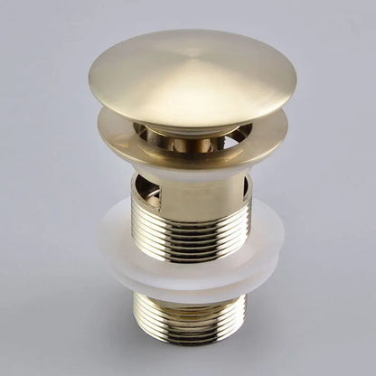 DecorBites™ Brushed Gold Pop-Up Drain Stopper for Bathroom Sink Vessel Vanity
