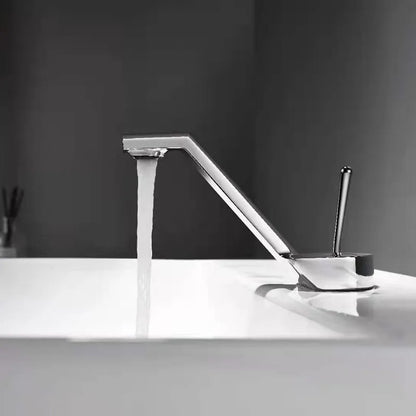 DecorBites™ Black Basin Faucet: Modern Single Handle Waterfall Mixer Tap for Bathroom