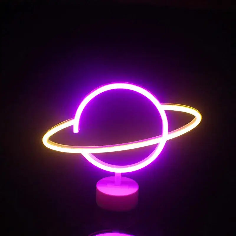 DecorBites™ USB LED Neon Sign Light Holiday Flamingo Night Lamp Xmas Party Wedding Decoration Home Gift cloud Heart