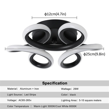 ديكوربايتس™ - مصابيح سقف LED أكريليكية | طراز نورديك | أسقف معلقة