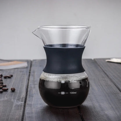 Decorbites™ Cafetera de Vidrio con Filtro de Acero Inoxidable - Utensilios para Café Duraderos