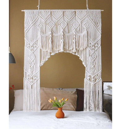 Bohemia Wedding Tapestry by Decobites: Handwoven Macrame Wall Hanging & Background Decoration