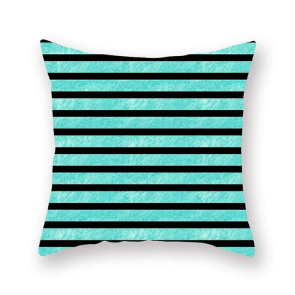 DecorBites™ Green Geometric Pillowcase - Nordic Classic Design for Home Decor and Comfort