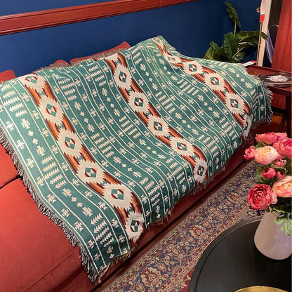 DecorBites™ Bohemian Knit Throw Blanket