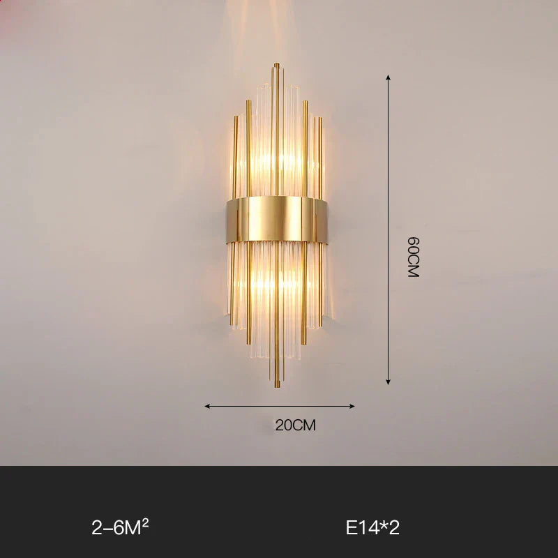DecorBites™ Gold Black LED Wall Sconce Light for Bedroom Corridor