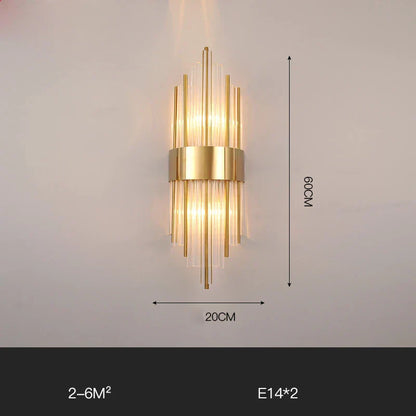 DecorBites™ Gold Black LED Wall Sconce Light for Bedroom Corridor