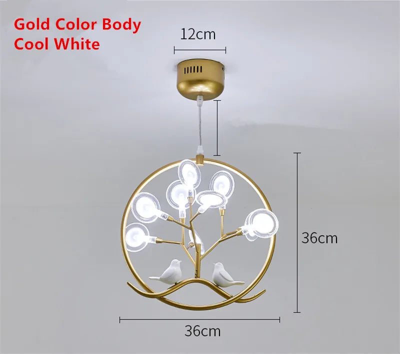 DecorBites™ Gold Glass Ball Chandelier Nordic Design for Home Dining Kitchen Restaurant Hallway