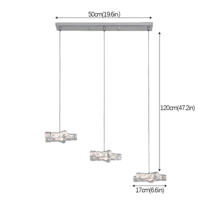 DecorBites™ Crystal Stars LED Pendant Chandelier for Modern Living Dining Room Decor