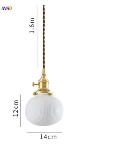 DecorBites™ Ceramic LED Pendant Lights | Copper Modern Hanglamp for Home Indoor Lighting