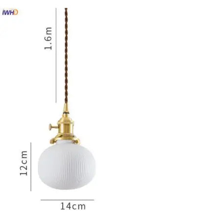 DecorBites™ Ceramic LED Pendant Lights | Copper Modern Hanglamp for Home Indoor Lighting