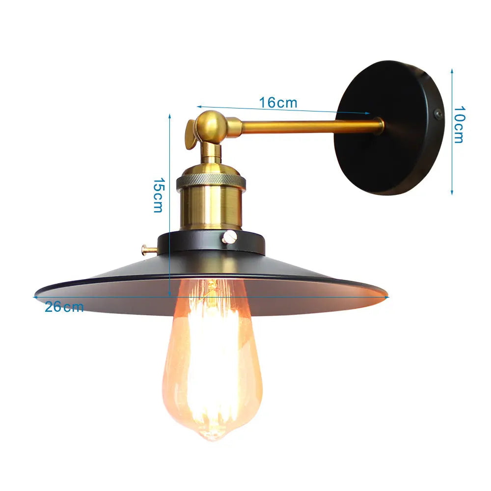 Black Retro Wall Light