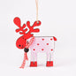 Hand painted deer Christmas Wooden Pendant Elk Xmas Tree Ornaments Hanging Decor DIY Christmas Decorations for Home 2022