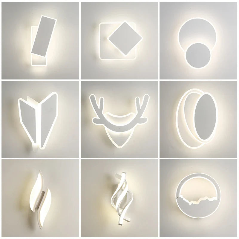 DecorBites™ LED Wall Lamps: Modern Spin Design for Bedroom, Hall, Living Room - 90-260V