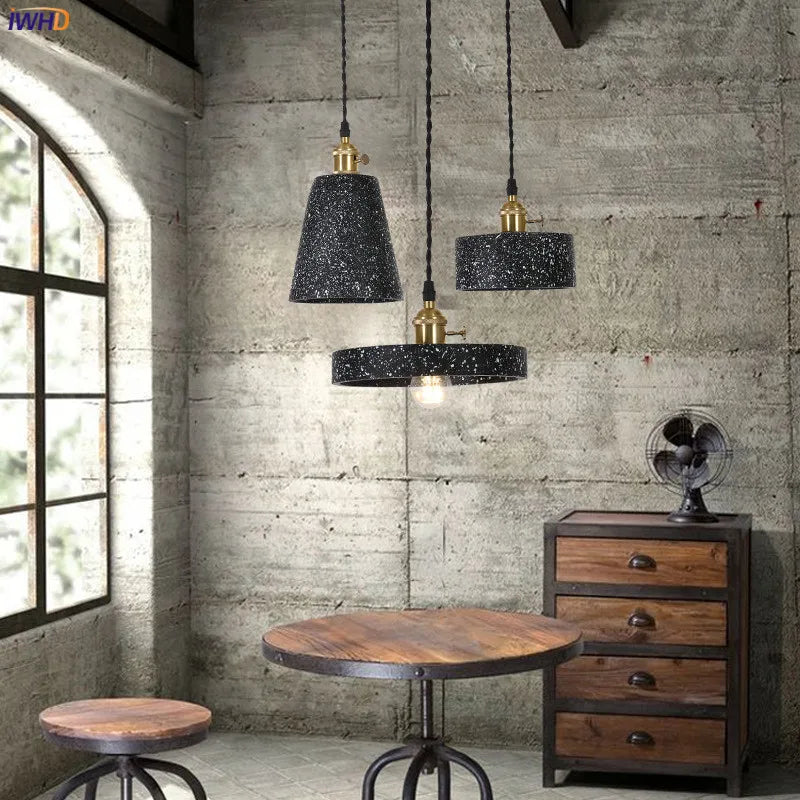 DecorBites™ Cement Pendant Lamp: Nordic Modern Loft Style Industrial Lighting