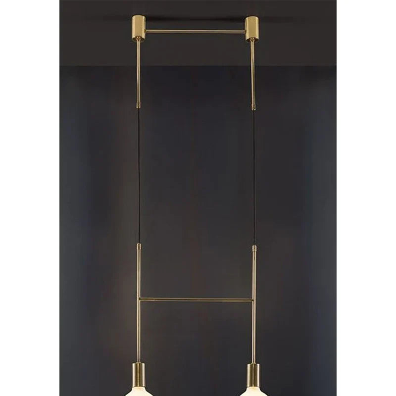 DecorBites™ Black Rose Gold Long Tube Chandelier | Nordic Design for Cafe, Bar & Restaurant